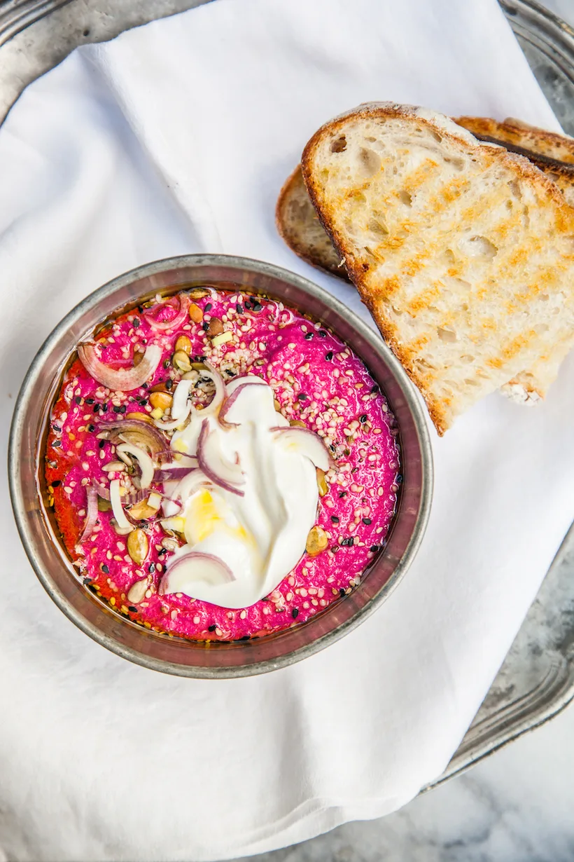 Yogurt Beet Dip with Pita Yogurt Beet Dip with Pita