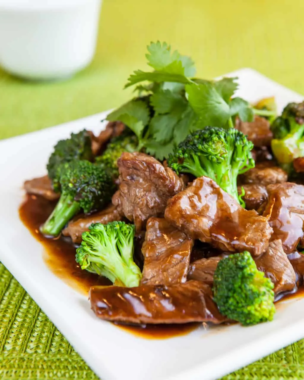 Broccoli Beef with White Rice and Sauteed Vegetables