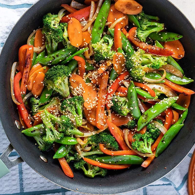 Vegan Sauteed Mixed Fresh Vegetables