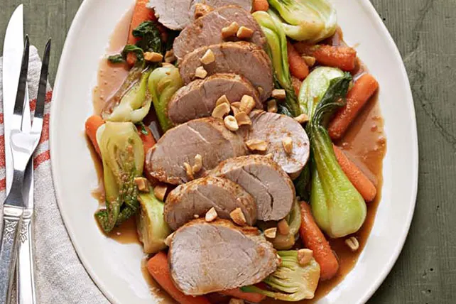 Sauteed Roast Pork with Bok Choy
