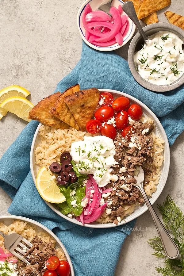 Lamb and Beef Gyro Plate Lamb and Beef Gyro Plate
