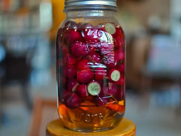 House Pickled Carrots and Grapes