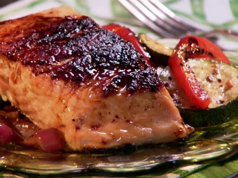 Maple-Mustard Glazed Salmon Maple-Mustard Glazed Salmon