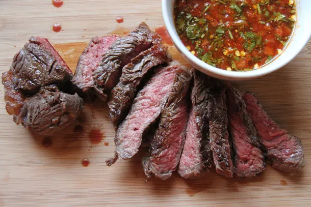 Spicy Ribeye with Laotian Sauce (on the side)