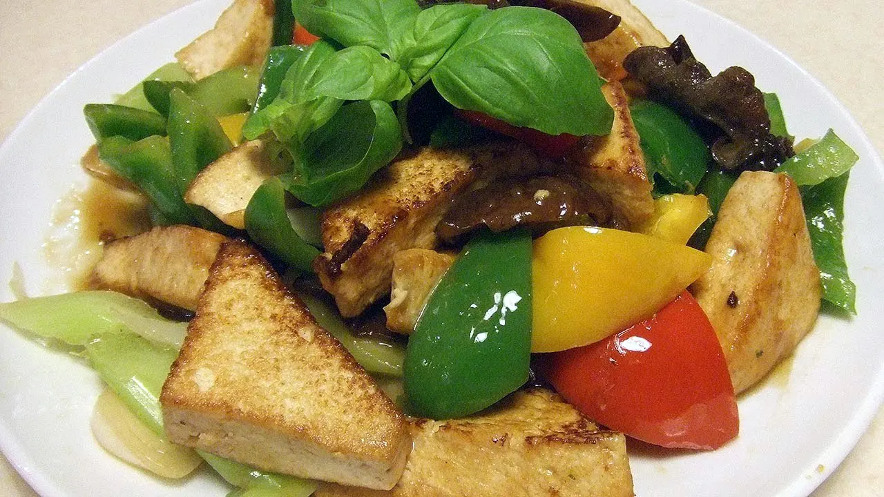 Braised Tofu with Vegetables Braised Tofu with Vegetables