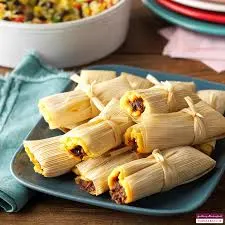 Chicken Tamales with Mexican Rice, Black Beans, and Chipotle Salsa Chicken Tamales with Mexican Rice, Black Beans, and Chipotle Salsa