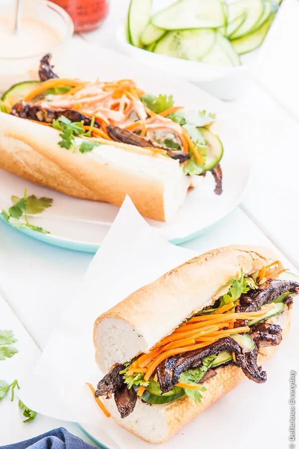 The Vegan Mean Green Sandwich on Whole Wheat Baguette The Vegan Mean Green Sandwich on Whole Wheat Baguette