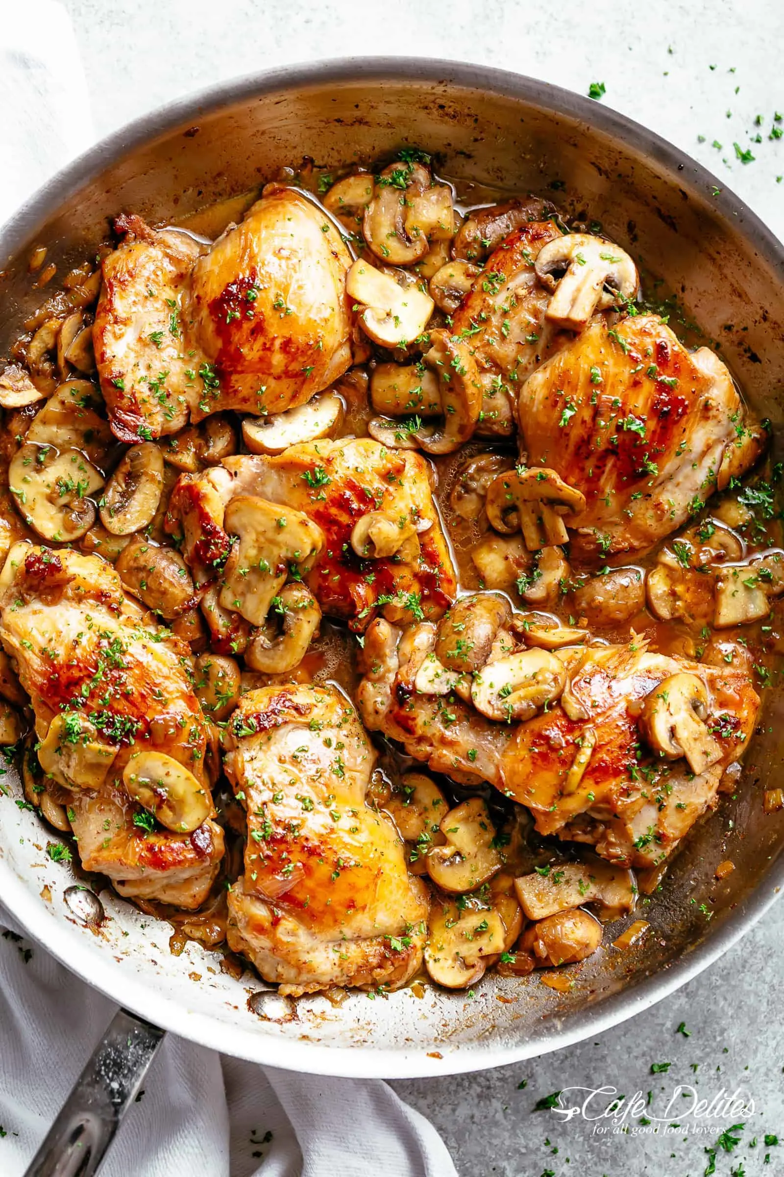 Gluten-Free Double Mushroom Chicken with White Rice and Sauteed Vegetables