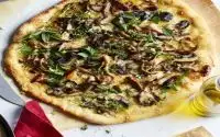 Vegan Wild Mushroom Thin Crust Pizza Vegan Wild Mushroom Thin Crust Pizza