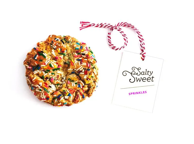 Individual Packaged: One Large Gluten Free Sprinkles Cookie Individual Packaged: One Large Gluten Free Sprinkles Cookie