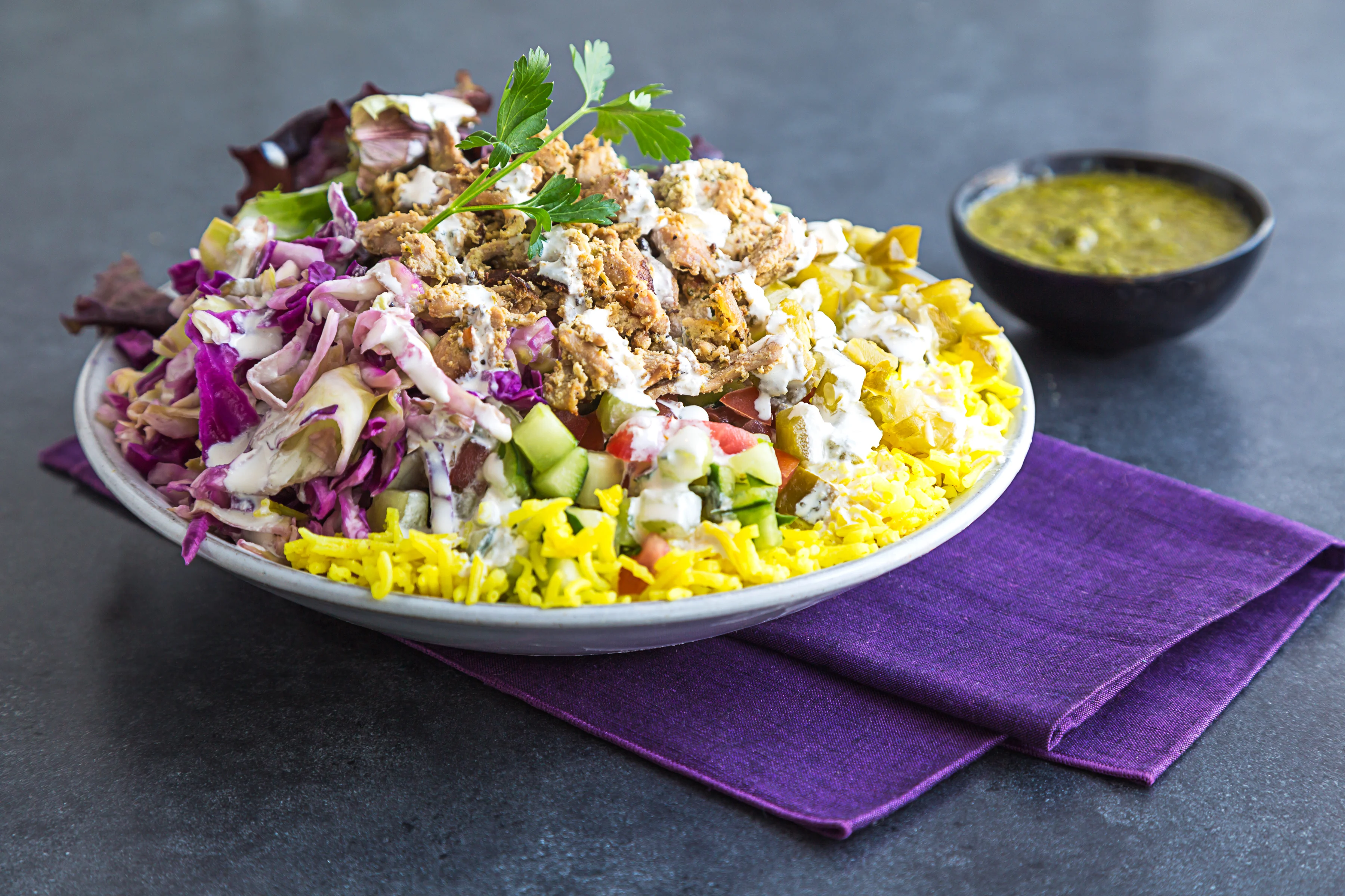 Chicken Shawarma Rice Bowl