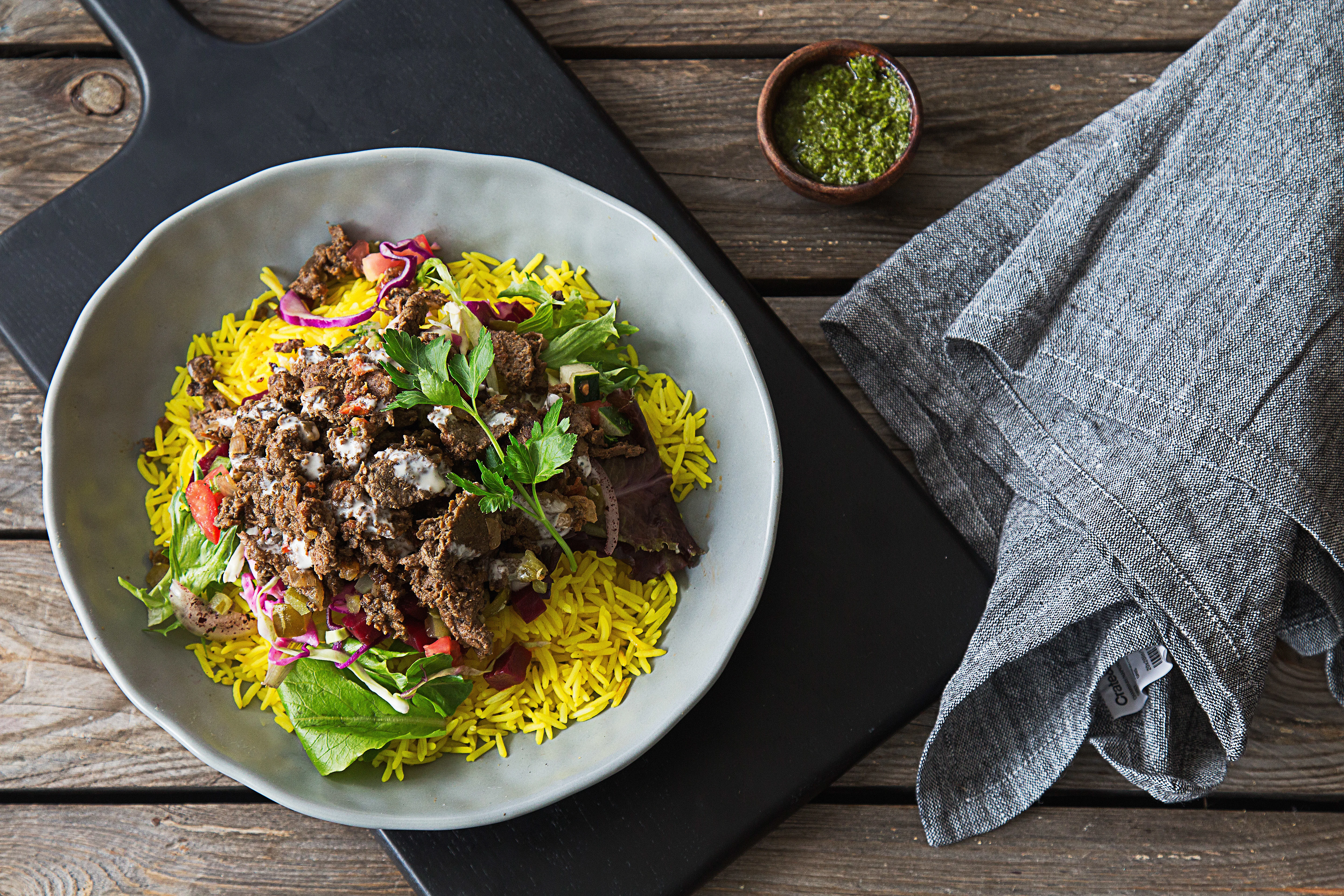 Steak Shawarma Rice Bowl