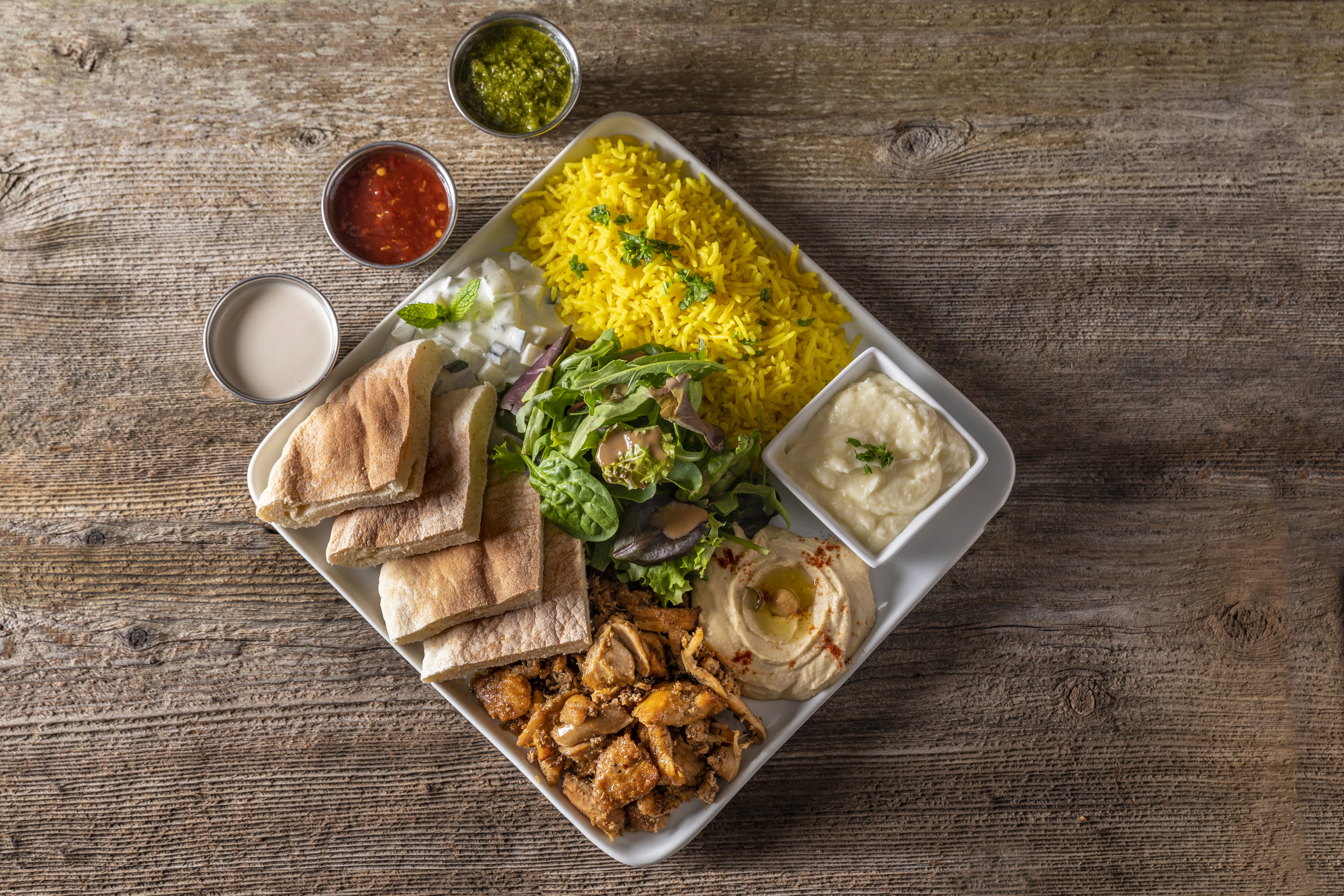 Pomegranate Chicken Protein Plate