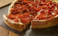 Pepperoni Deep Dish Pizza Pepperoni Deep Dish Pizza