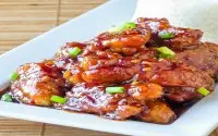 Orange Chicken with Sauteed Vegetables and Brown Rice
