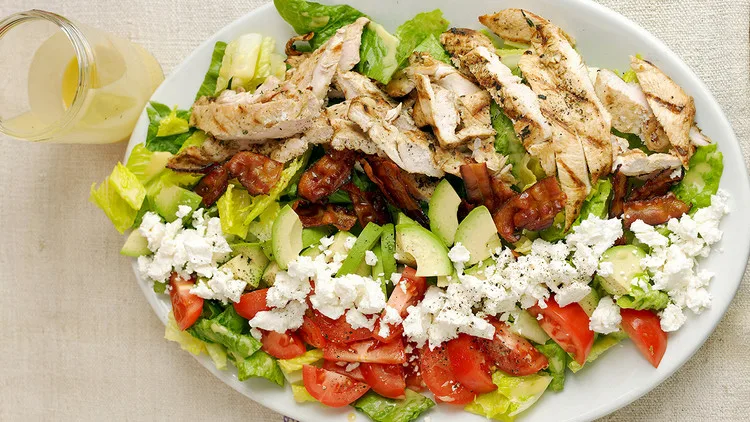 Grilled Chicken Cobb Entree Salad with Balsamic Vinaigrette