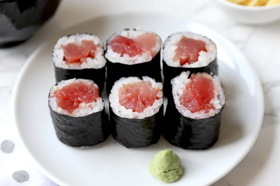 Combo #4 - Tuna Roll, Avocado Roll, and Seaweed Salad - Gluten Free Soy Sauce Combo #4 - Tuna Roll, Avocado Roll, and Seaweed Salad - Gluten Free Soy Sauce