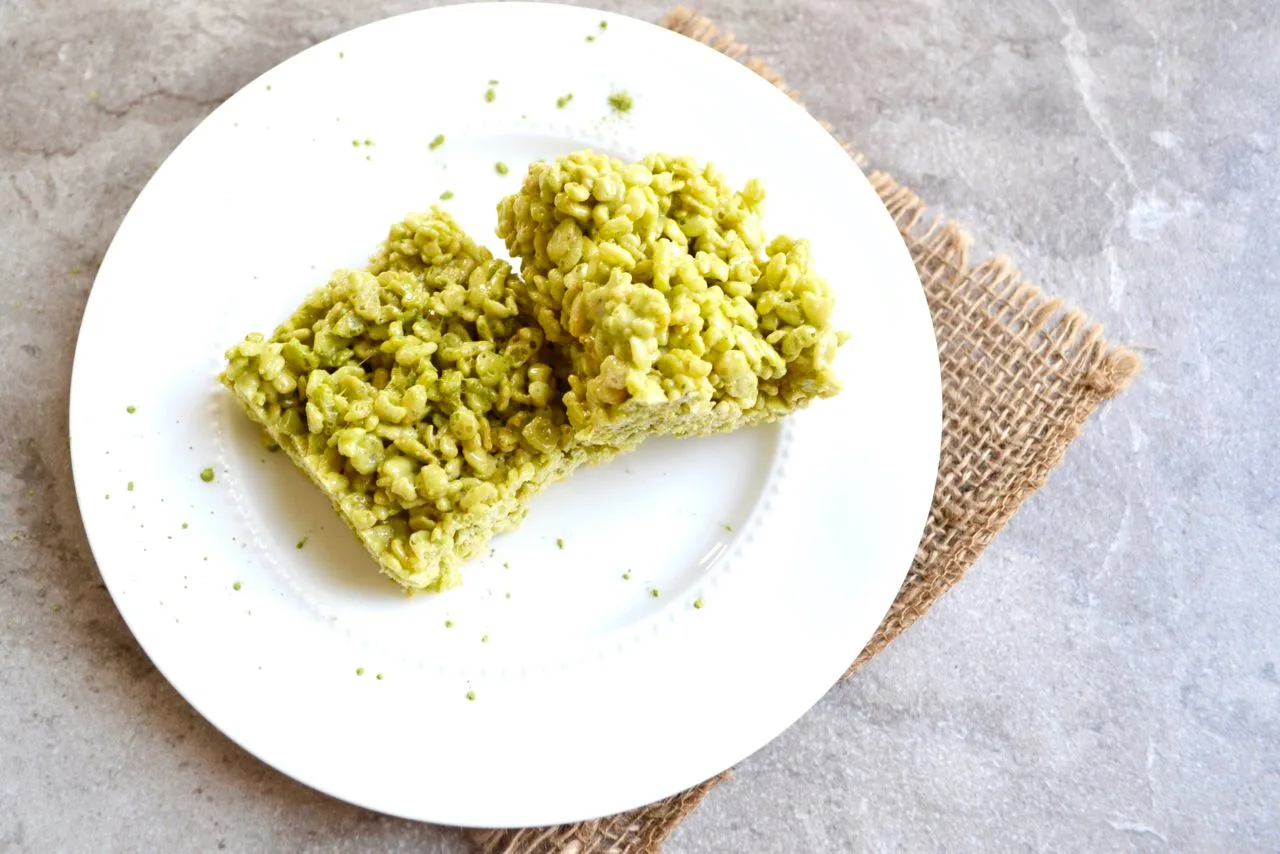Matcha Rice Crispy Treat Matcha Rice Crispy Treat
