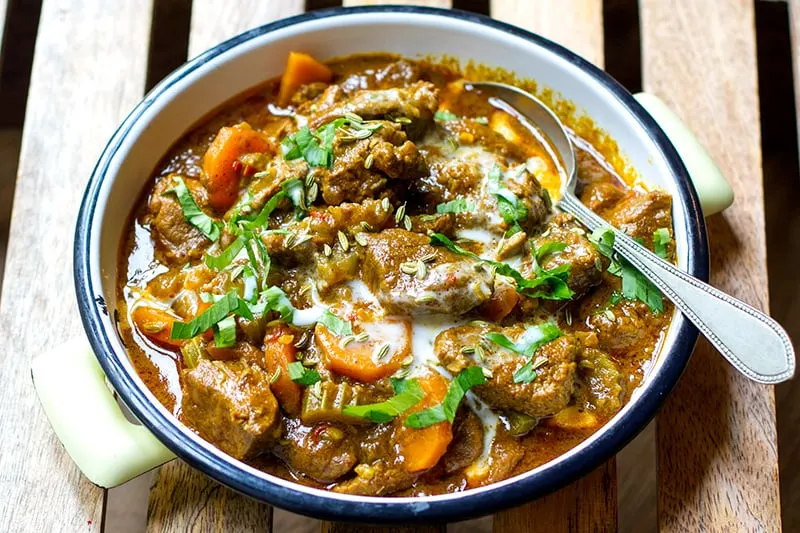 Coconut Lamb Curry with Jeera Rice Coconut Lamb Curry with Jeera Rice