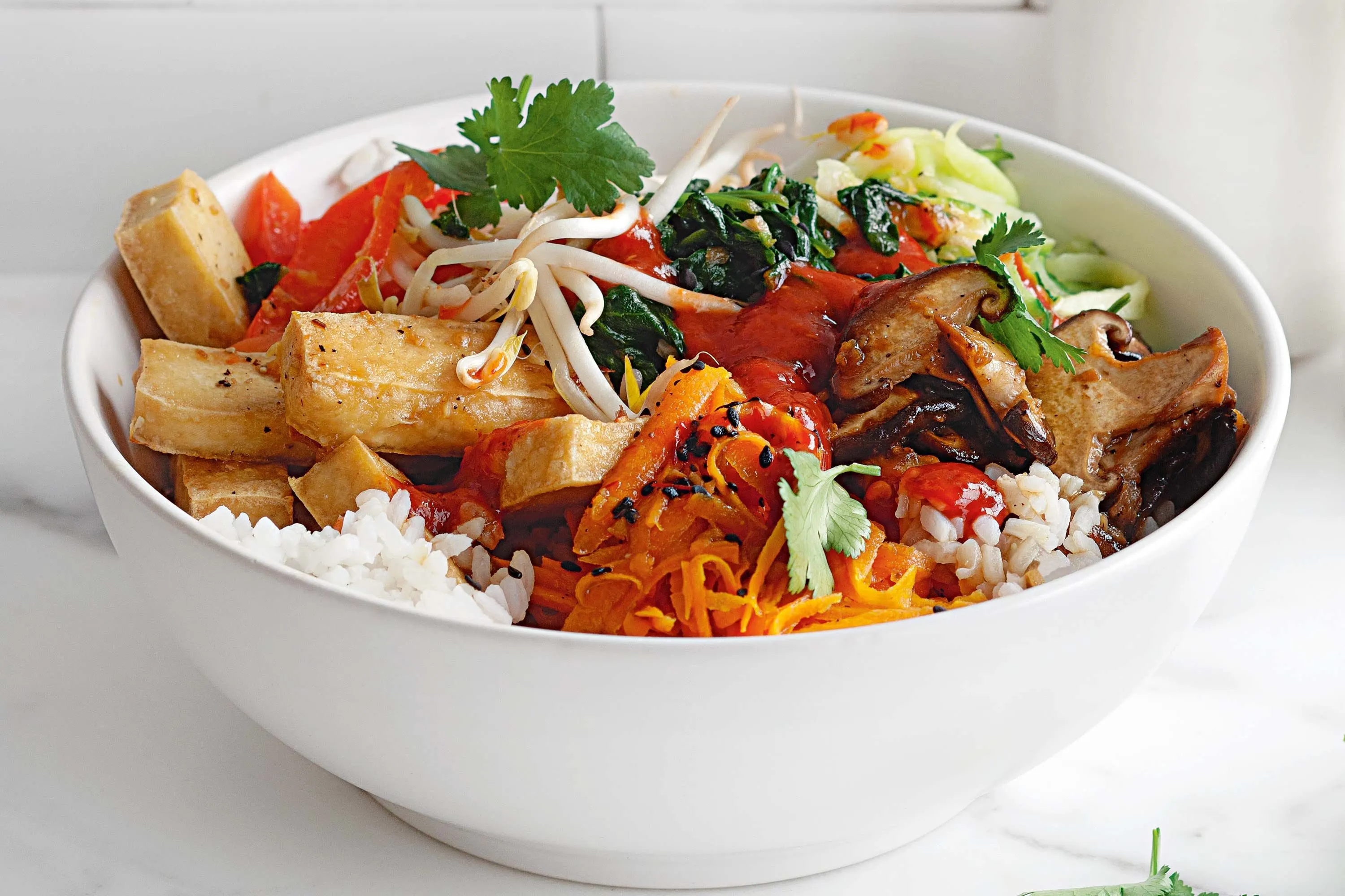 Vegan Gluten-Free Laotian Tofu with Jasmine Rice and Broccoli