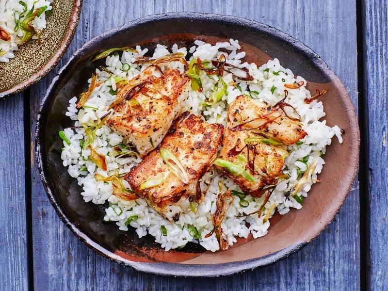 Gluten Free Salmon with Furi Furi Rice and Wok Ratatouille Gluten Free Salmon with Furi Furi Rice and Wok Ratatouille