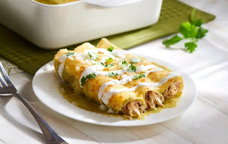 Chicken Verde Enchiladas Chicken Verde Enchiladas