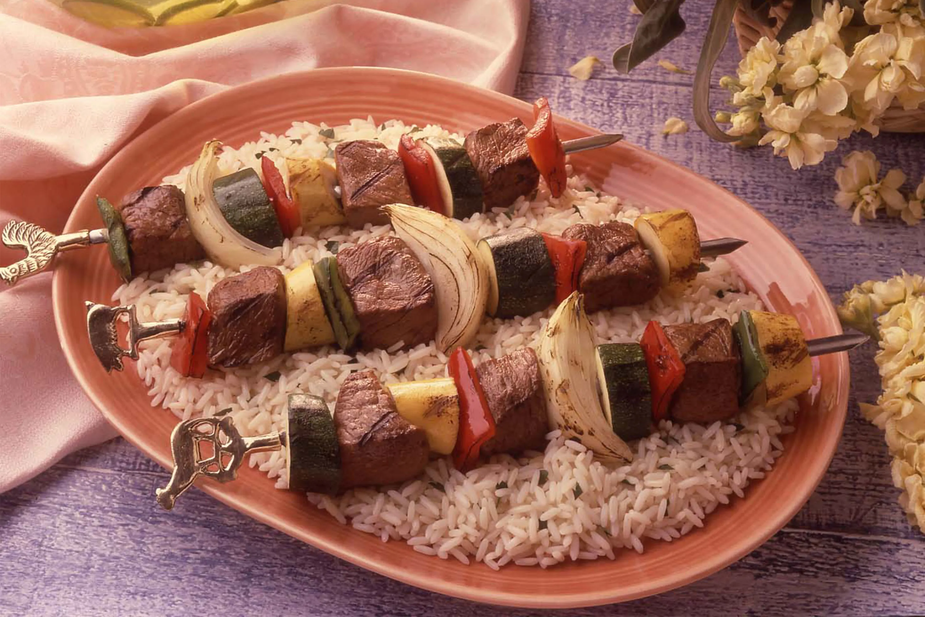 Beef Kabob Rice Bowl