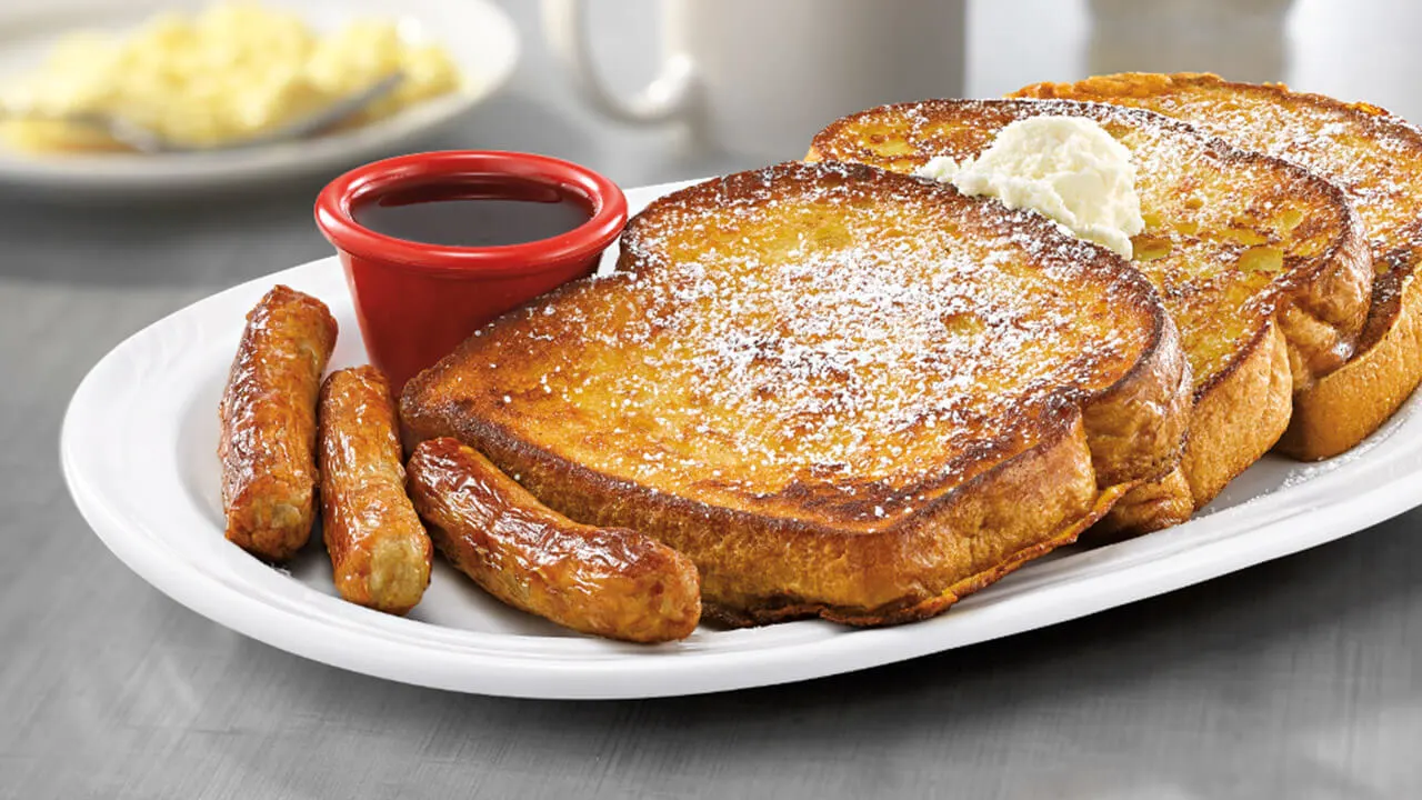 Vegetarian Beyond Sausage with Ricotta Stuffed French Toast and Fruit Vegetarian Beyond Sausage with Ricotta Stuffed French Toast and Fruit