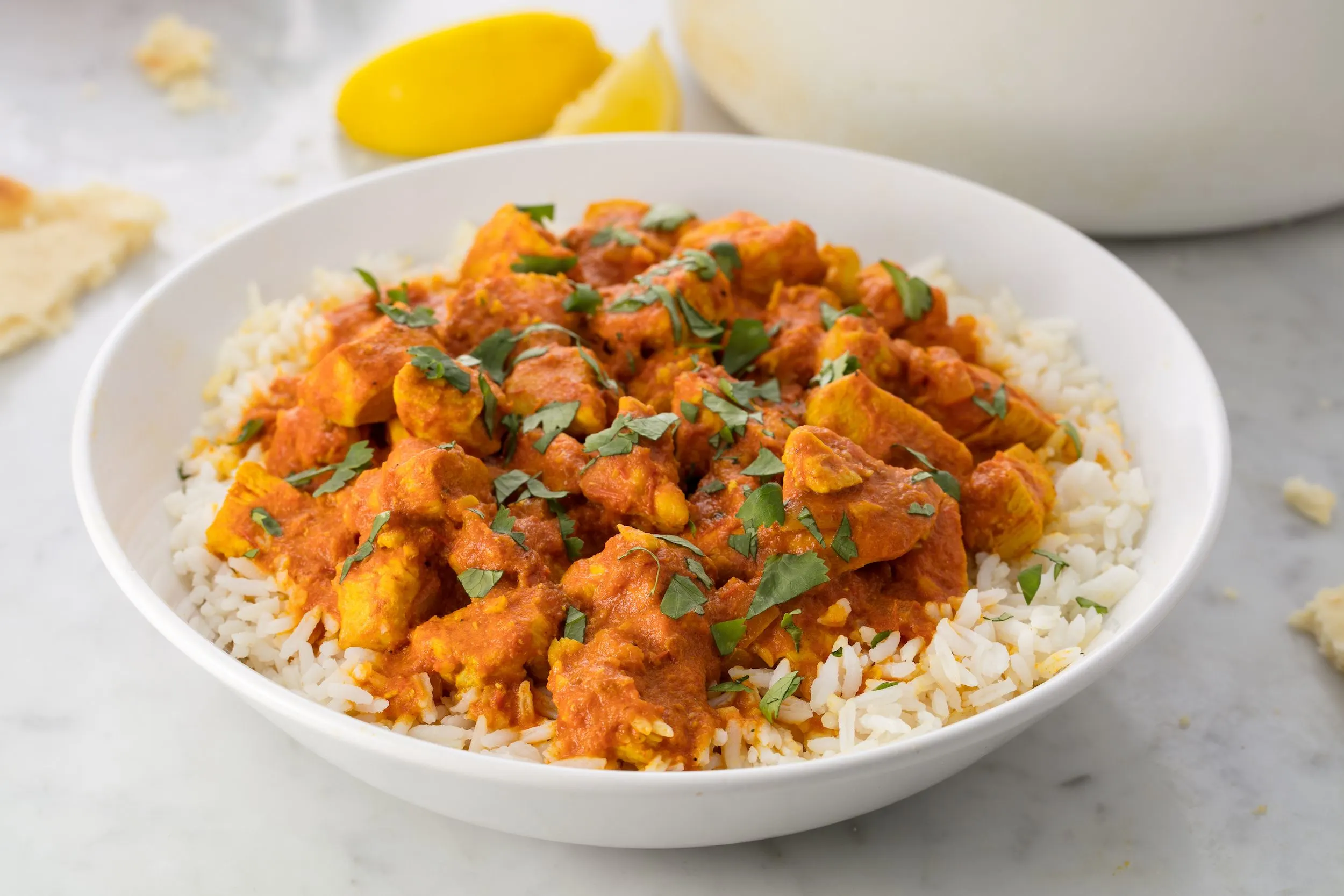 Chicken Curry with Basmati Rice and Gobi Chicken Curry with Basmati Rice and Gobi