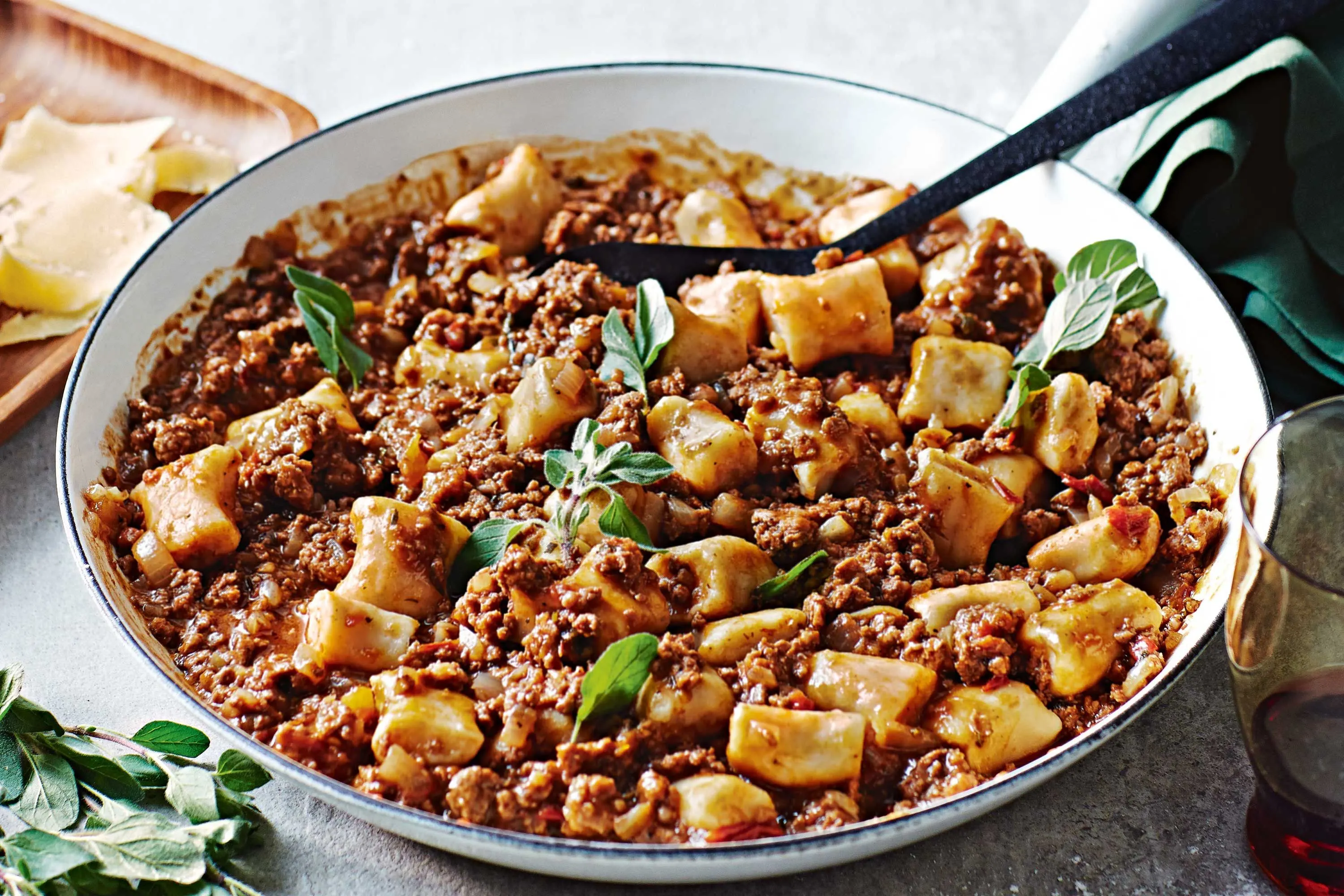 Gluten-Free Gnocchi Penne Turkey Ragout with Baby Arugula & Beet Salad Gluten-Free Gnocchi Penne Turkey Ragout with Baby Arugula & Beet Salad