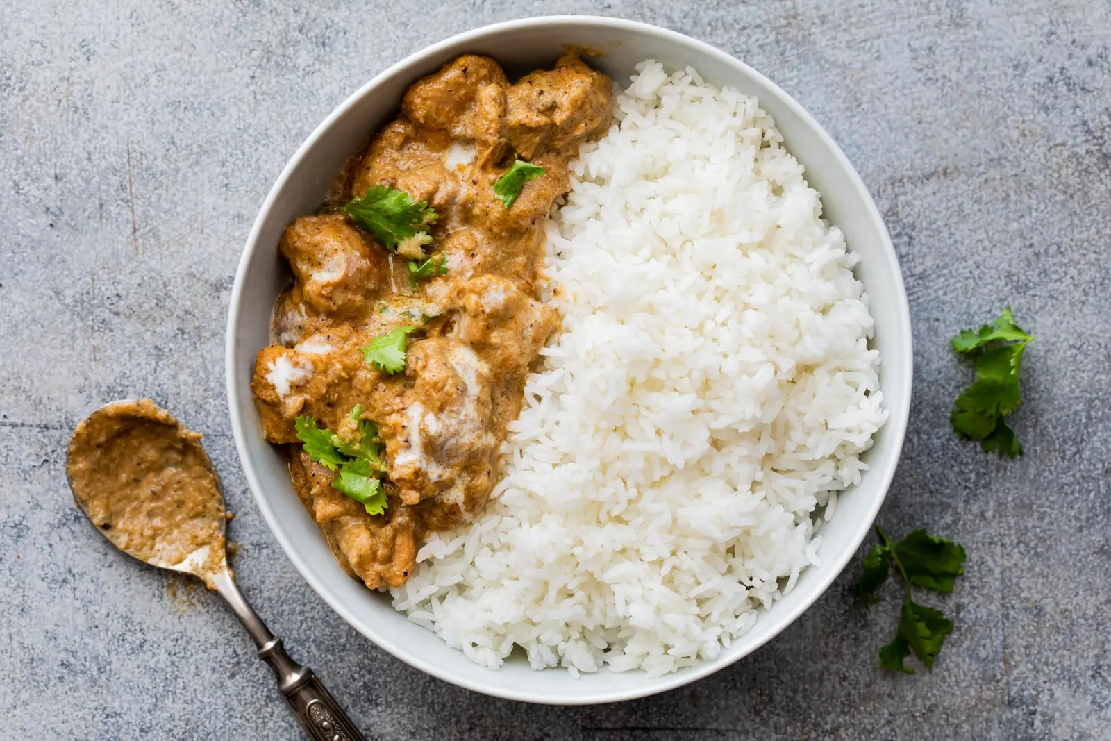 Chicken Korma & Dal Tadka with Aloo Gobi and Basmati Rice Chicken Korma & Dal Tadka with Aloo Gobi and Basmati Rice