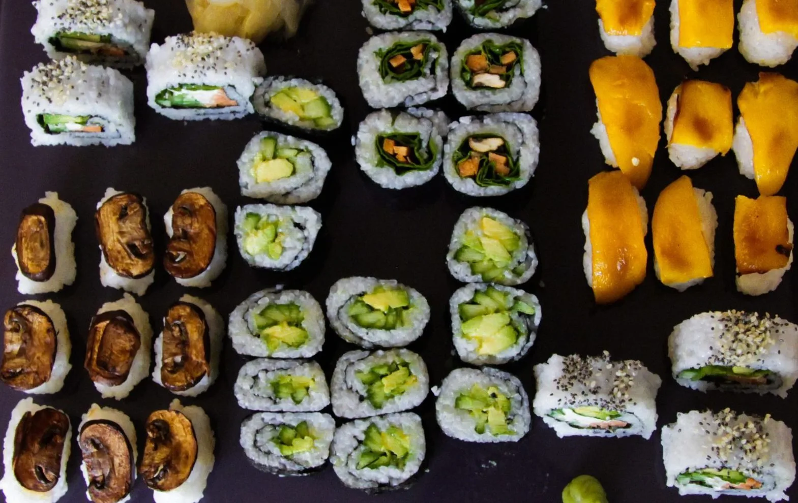 Vegan combo #3 - Avocado Roll, Sweet Potato Roll, and Veggie Tempura Vegan combo #3 - Avocado Roll, Sweet Potato Roll, and Veggie Tempura
