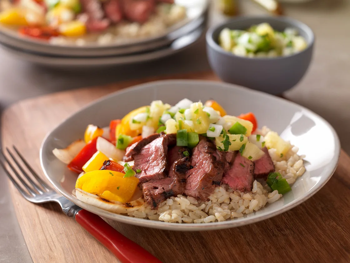 Achiote Beef Fajita Bowl Achiote Beef Fajita Bowl