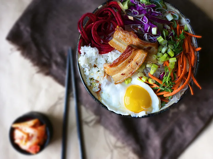 Korean Spiced Pork Belly Rice Bowl Korean Spiced Pork Belly Rice Bowl