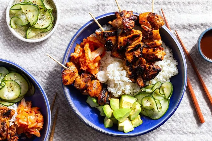 Korean BBQ Chicken Rice Bowl Korean BBQ Chicken Rice Bowl