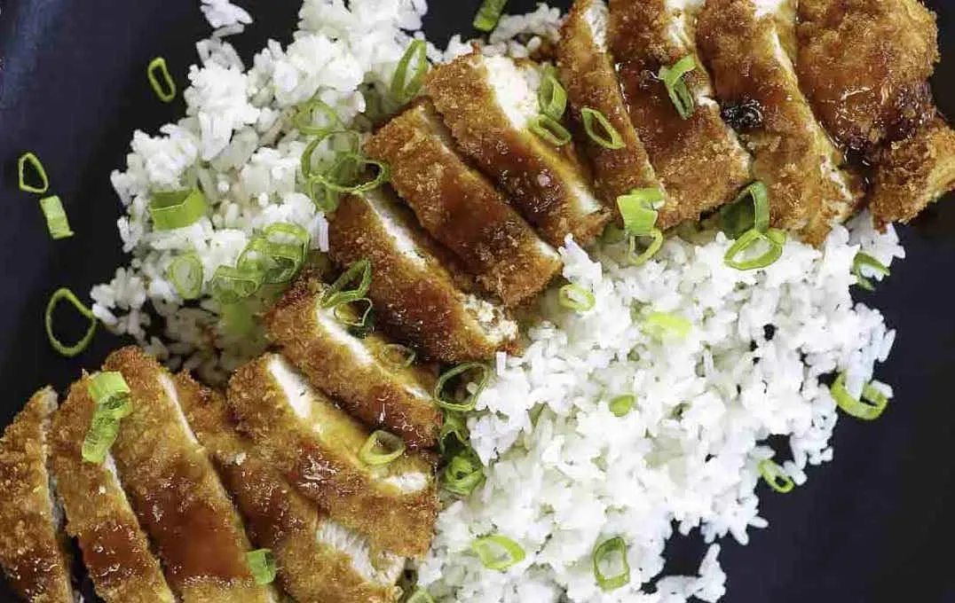 Chicken Katsu with White Rice Chicken Katsu with White Rice