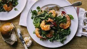 Lacinato Kale Caesar with Grilled Shrimp