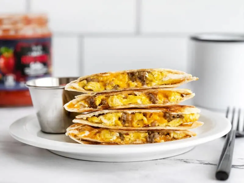Sausage Breakfast Quesadilla Sausage Breakfast Quesadilla