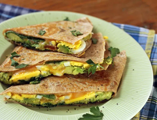 Vegetarian Breakfast Quesadilla Vegetarian Breakfast Quesadilla