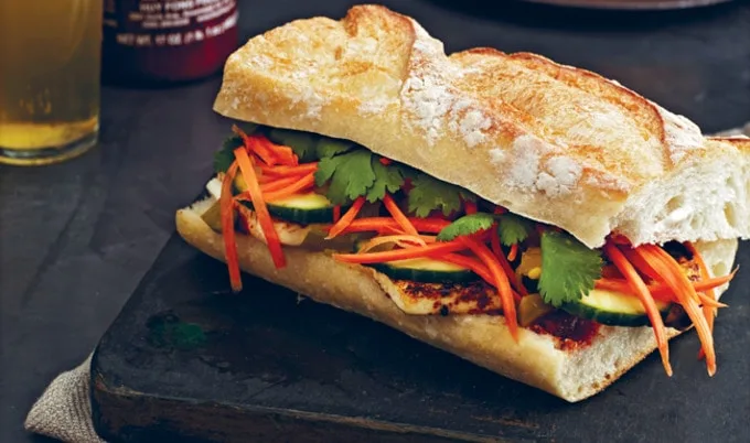 Vegetarian Banh Mi with Tofu Vegetarian Banh Mi with Tofu