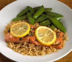 Citrus Glaze Seared Tilapia with Rice and String Beans Citrus Glaze Seared Tilapia with Rice and String Beans