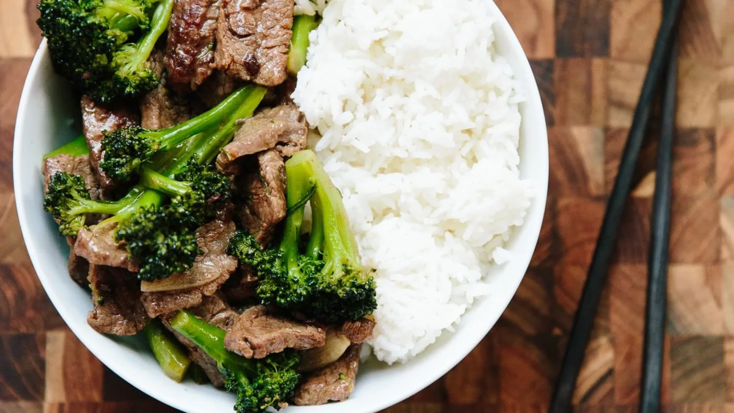 Beef & Broccoli with White Rice