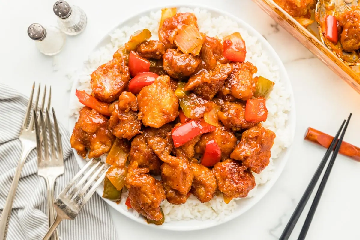 Sweet & Sour Pork with White Rice