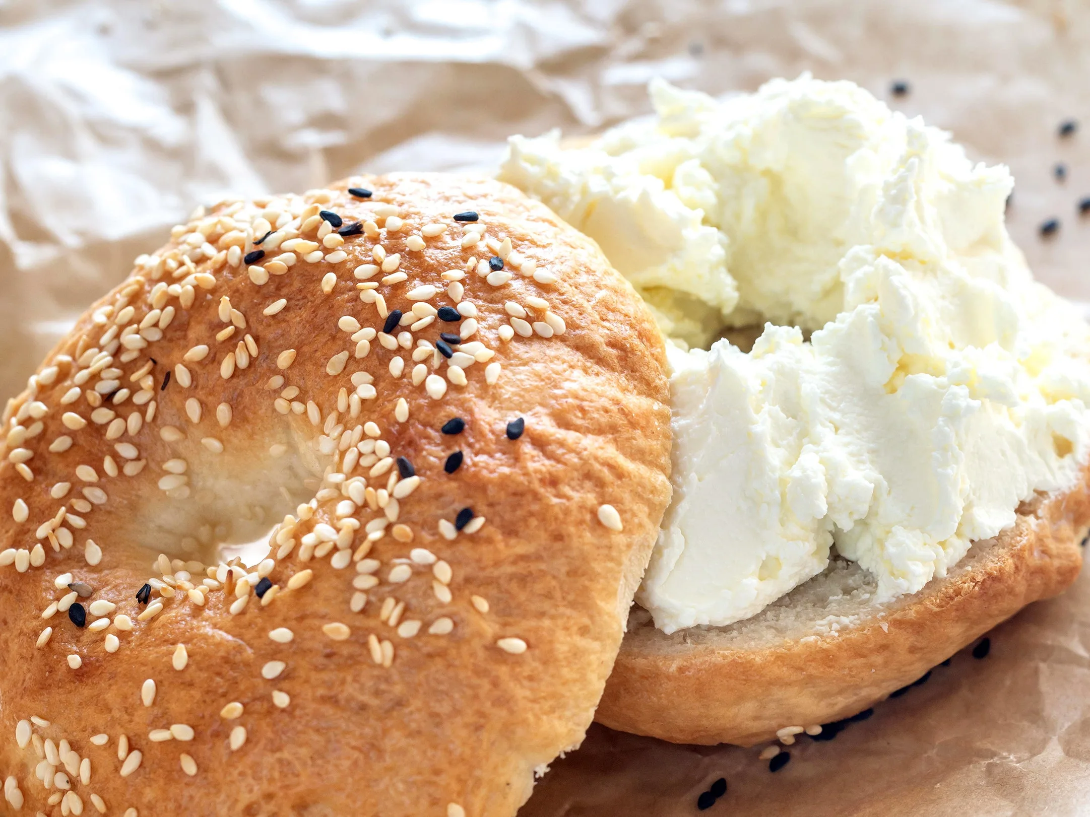 Bagel and Cream Cheese Bagel and Cream Cheese