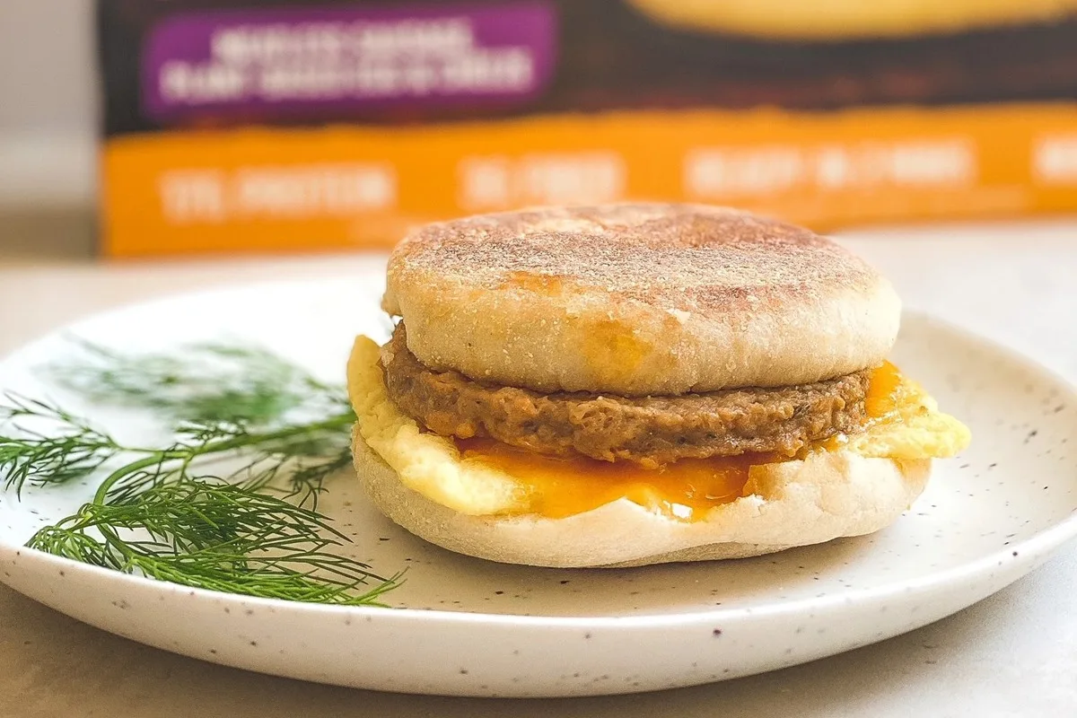 Dairy Free Sausage English Muffin Sandwich Dairy Free Sausage English Muffin Sandwich