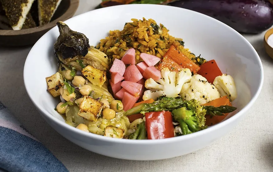 Fire Roasted Eggplant Rice Bowl Fire Roasted Eggplant Rice Bowl