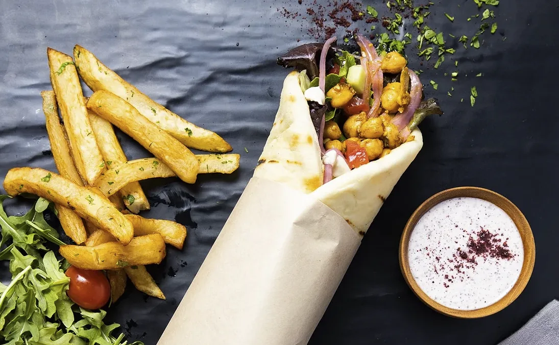 Chickpea Shawarma Wrap Chickpea Shawarma Wrap