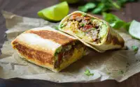 Vegetarian Breakfast Burrito Vegetarian Breakfast Burrito