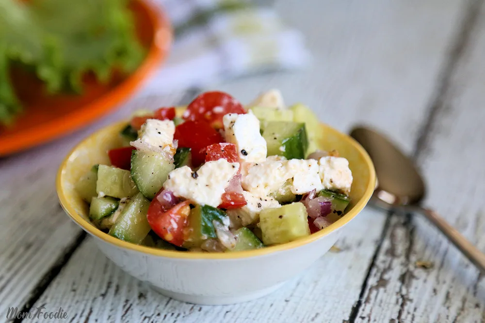 Cucumber, Cherry Tomatoes, and Feta Cheese Salad Cucumber, Cherry Tomatoes, and Feta Cheese Salad