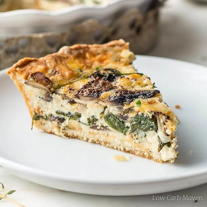 Mushroom and Spinach Quiche Mushroom and Spinach Quiche
